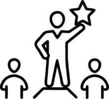 Startup founder mentoring new employees on plain background Set A vector