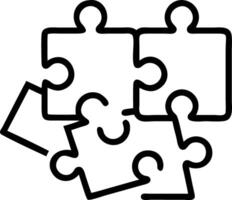 Soft abstract digital art with team assembling puzzle copy space below. Set A vector