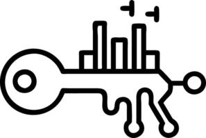 Silhouette of key unlocking cityscape with digital effects and copy space Set A vector