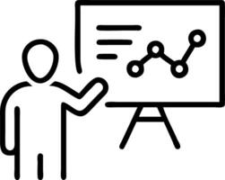 Scientist analyzing data on transparent screen and copy space Set A2 vector