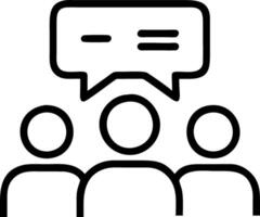 Sales team discussing customer feedback in a modern office vector