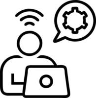 Remote green IT team managing sustainable technology projects with copy space Set A vector