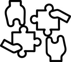 Reality close up of team members hands fitting puzzle pieces with soft natural lighting emphasizing cooperation and teamwork copy space on right. Set A vector