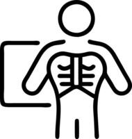 Radiologist interpreting AI analyzed scans Set 3 vector