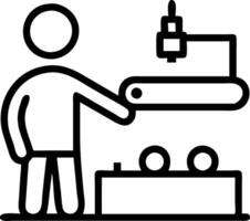 Quality control inspector evaluating eco friendly products Set 3 vector