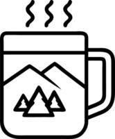 Quiet mountain cabin New Year Set 4 vector