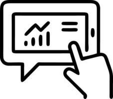 Quality inspector reviewing data from AI software on tablet Set A vector