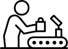 Quality control inspector evaluating eco friendly products Set A2 vector
