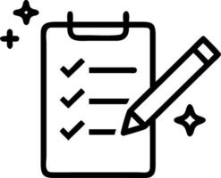 Professional writing goals in a notebook vector
