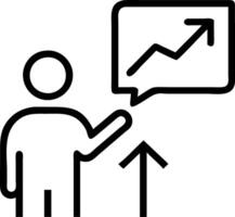 Professional presenting growth strategies to clients Set 9 vector