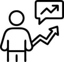 Professional presenting growth strategies to clients Set 12 vector