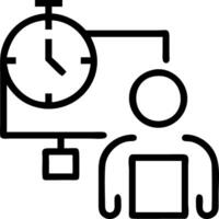 Professional organizing workspace with a planner and clock Set 2 vector