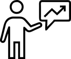 Professional presenting growth strategies to clients Set 8 vector