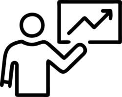 Professional presenting growth strategies to clients vector