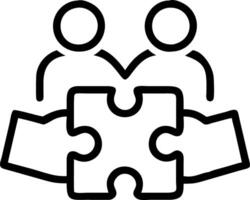 Portrait close up of individual team members hands working on a puzzle highlighting personal contribution within team copy space on right. Set A vector