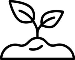 Plain white background with plant sprout icon symbolizing green growth Set A vector