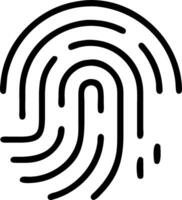 Plain white background with faint lines forming a digital fingerprint symbol to represent identity Set A vector