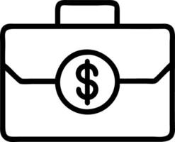 Plain white background with briefcase and dollar symbol in center Set A vector