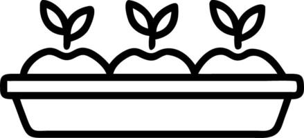 Plain gray background with tray of fresh sprouts in hydroponic setting Set A vector