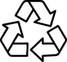 Plain gray background with minimal recycling icon in green Set A vector