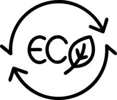 Plain black background with green circle symbol representing circular economy Set A vector