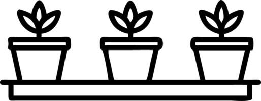 Plain background with potted herbs on balcony ledge Set A vector