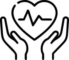 Plain background with heart model and doctor hands Set A vector