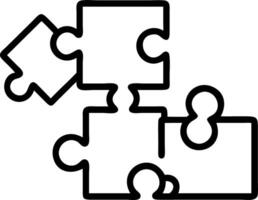 Plain background with abstract puzzle shapes copy space on right. Set A vector
