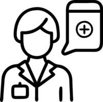 Pharmacist utilizing AI for prescription verification Set 8 vector