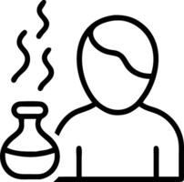 Person using aromatherapy diffuser with macro close up copy space on right Set A vector