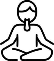 Person practicing deep breathing exercises in a quiet room copy space on left Set A vector