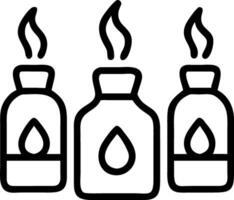 Person arranging aromatherapy oils on glossy background copy space below Set A vector