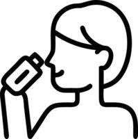 Person applying moisturizer with plain background copy space on right Set A vector