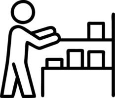 perfect store and shelf layout and stock levels Set 3 vector