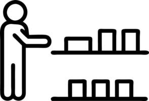perfect store and shelf layout and shelf spacing vector
