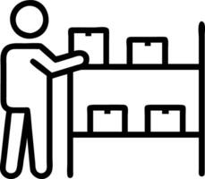 perfect store and inventory and shelf spacing vector