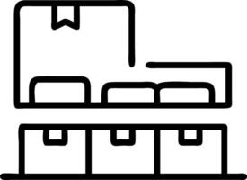 perfect store and display and stock levels vector