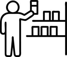 perfect store and customer flow and stock levels Set 5 vector