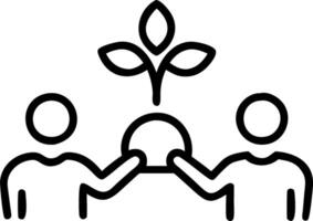 People gardening in community garden with copy space Set A vector