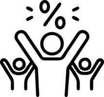 Percentage discounts Set A vector