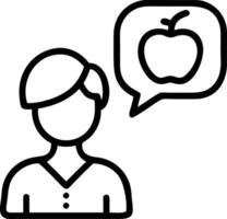 Nutritionist developing meal programs for schools Set A vector