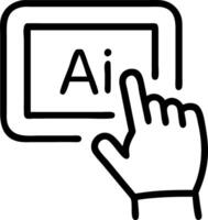 Nurse using AI powered tablet Set A2 vector