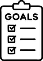 New Year vision board Set A vector