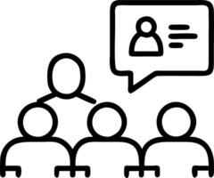 Mixed age group learning language together with copy space Set A vector