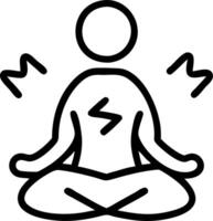 Mindfulness symbols set Set A vector