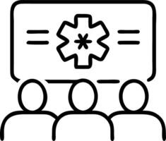 Medical team analyzing reports Set A2 vector