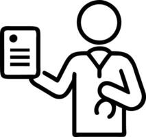 Medical office manager negotiating supplier rates on soft abstract background Set A2 vector