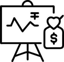 Medical financial planner discussing budgets on bokeh digital art background Set A vector