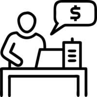 Medical cost manager evaluating insurance claims on soft abstract background Set A2 vector