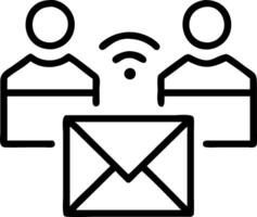 Marketing team collaborating on email campaigns bokeh digital art background copy space on right. Set A vector